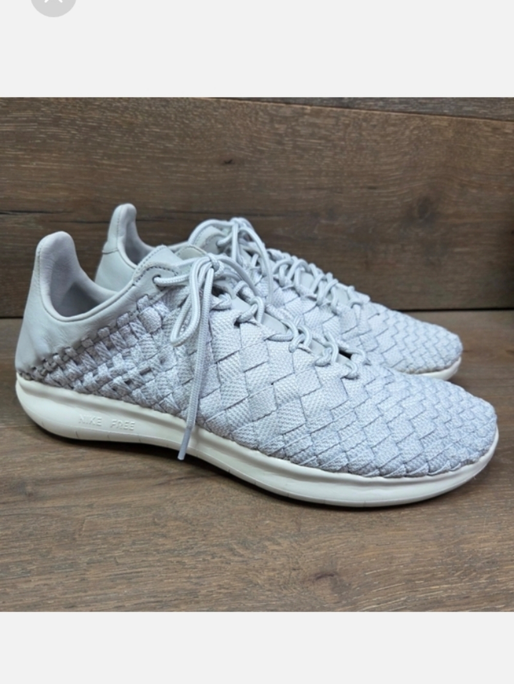 Nike Lab Free Inneva Woven Motion Pure Platinum Mens Sneakers 11.5